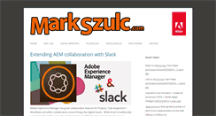 Desktop Screenshot of markszulc.com